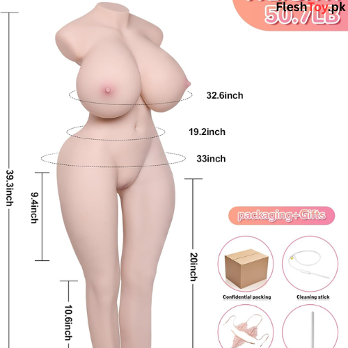 Full-Size Sex Doll Torso with J-Cup Jelly thumbnail 2