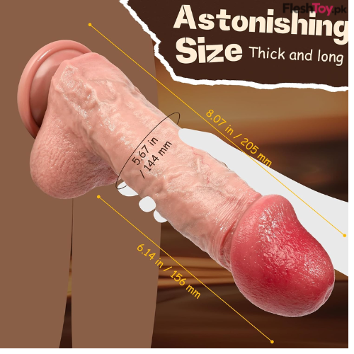 8 Inch Realistic Dildo Sex Toy thumbnail 3