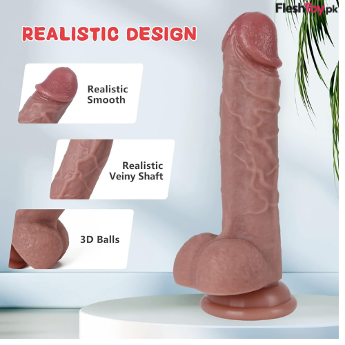 Realistic Flesh Liquid Silicone Dildo thumbnail 3