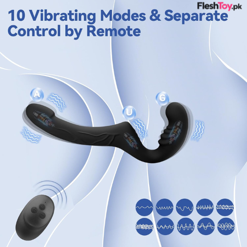 Strap On Double Sided Dildo for Lesbian Sex Toys thumbnail 3