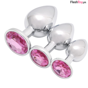 Akstore 3-Piece Luxury Jewelry Design Anal Butt Plug Set