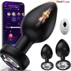 3-Piece Vibrating Anal Plug Set with Remote Control – Silicone